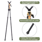 Aluminum Alloy Adjustable 1.2kg Shooting Tripods For Hunting And Target Practice