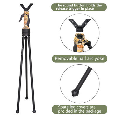 40-62 Inches Trigger Stick Quick Release Plate Twist Lock Tripod Monopod With Stable Support