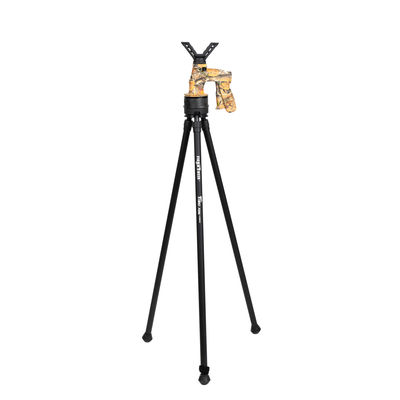 Aluminum Alloy Camouflage Shooting Stick 100cm Compact Folded Length Rotary Switch Leg Locks